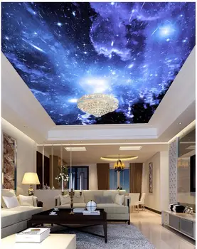 odern европейския хотел KTV 3d рисувани стенни тапети тавани Синьо небе 3d рисувани стенни тапети таван