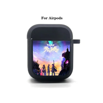 Аниме Tengen Toppa AirPods 2 калъф За Apple AirPods 2 Чанта за слушалки Мек Силиконов Bluetooth Защитен Калъф За слушалки
