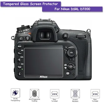 Защитно Фолио за LCD екран от Закалено Стъкло 9H за Nikon DSLR D7200 D7100 Аксесоари за Фотоапарати